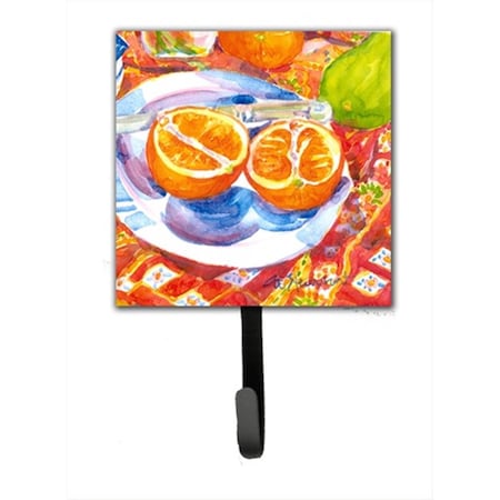 Carolines Treasures Florida Oranges Sliced For Breakfast Leash Holder Or Key Hook 6035SH4